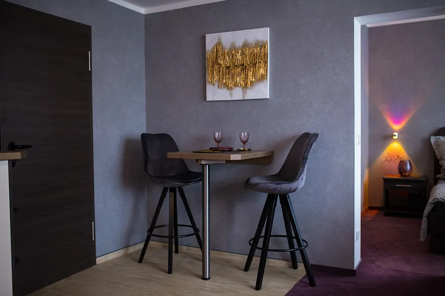 Suite Hotelzimmer mit Essnische